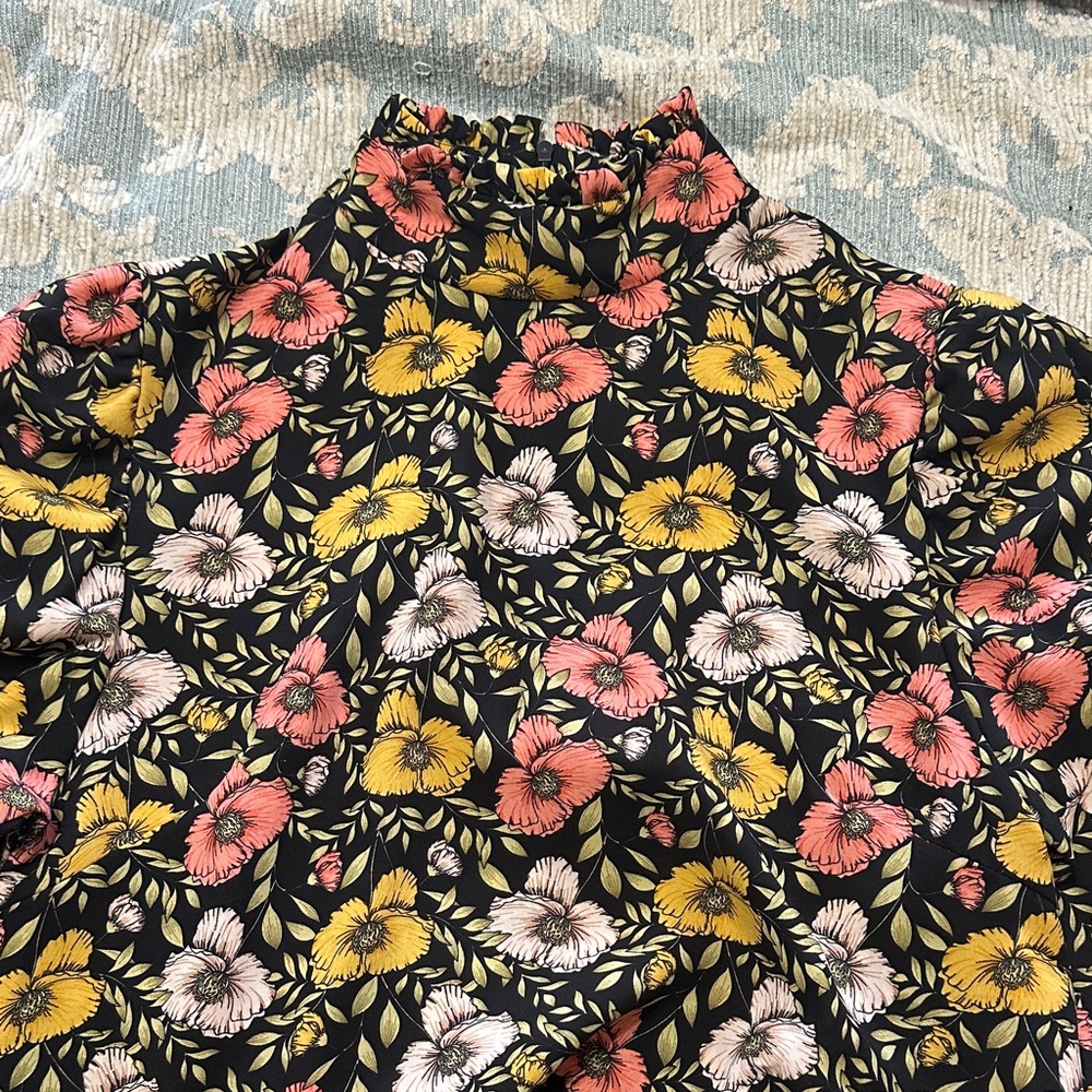 Nasty Gal Black Floral Dress - Picture 5 of 8